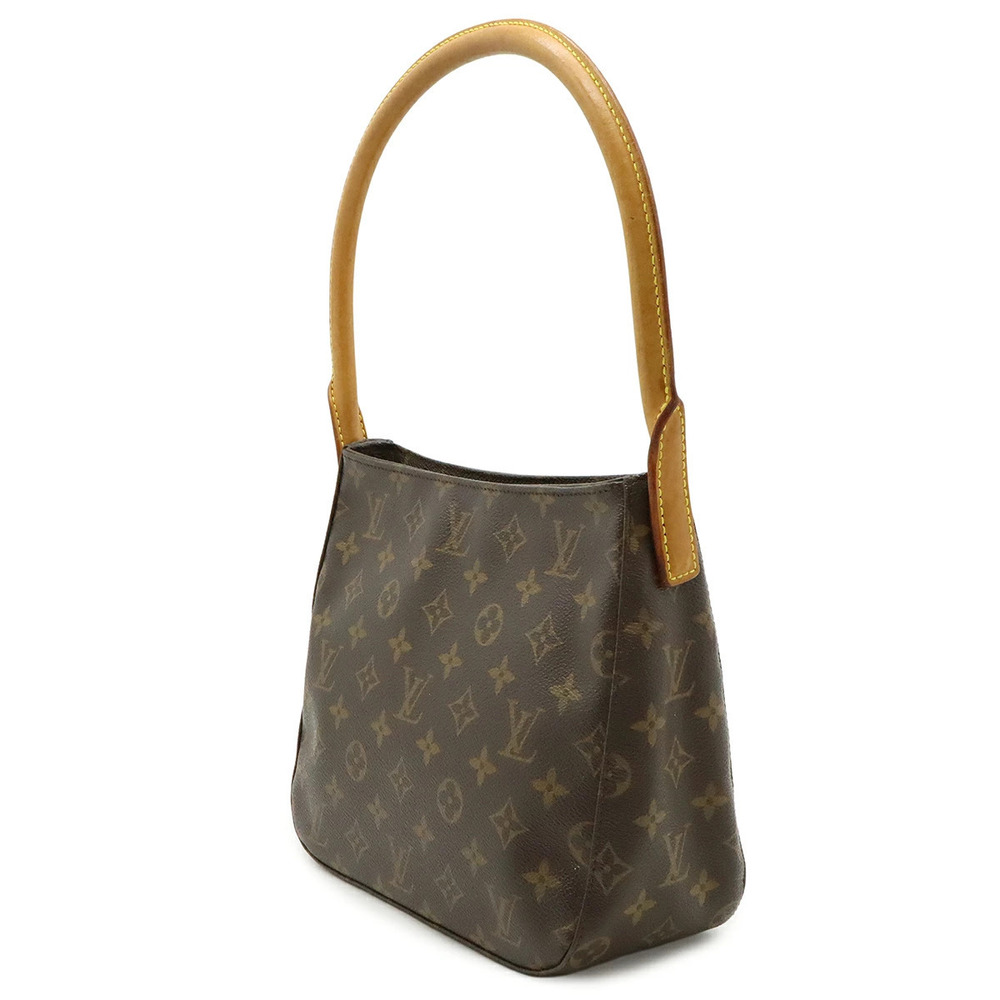 Louis Vuitton Shoulder Looping Monogram Hobo Bag Brown